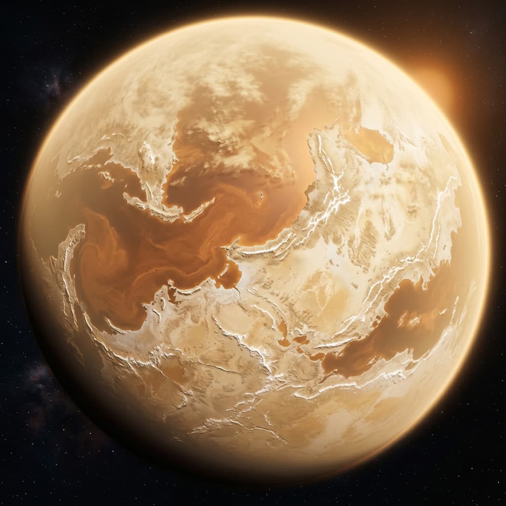 Aurethis from orbit — the Seraphim homeworld in the Orvael system