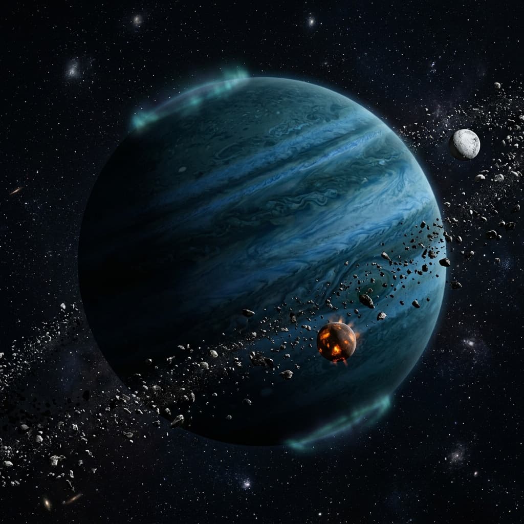 Nyxar gas giant orbital view