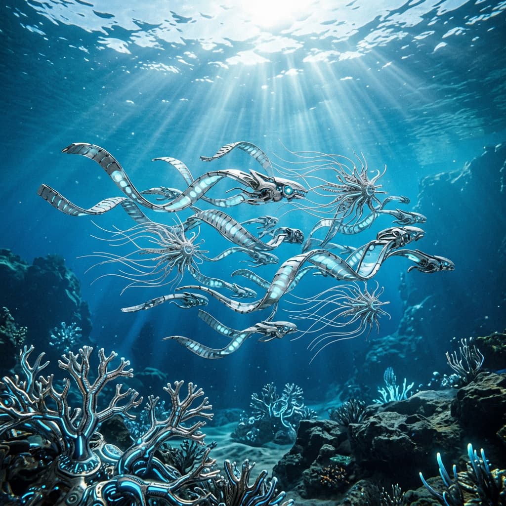 Aquatic construct — underwater energy collector